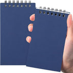 Tenceur 2 Pcs Pocket Notebook Bulk Small 3x5 Inch Spiral Notepads Mini Top by Tenceur