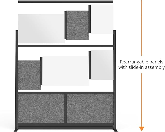 Stand Up Desk Store Expanse Modular Wall | 70'' x 48'' Wall | Expandable - Image 3