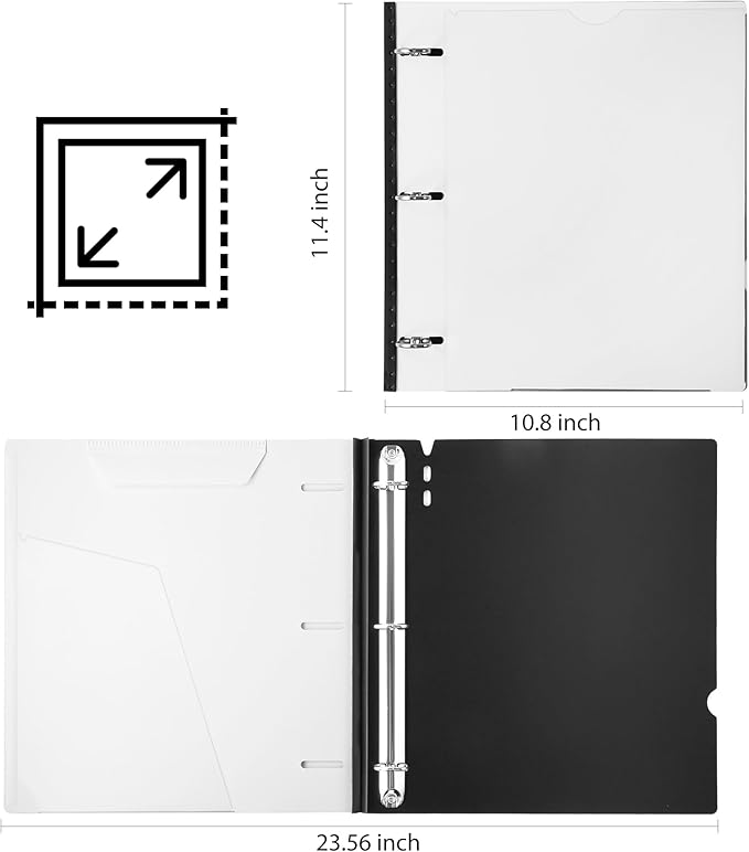 WOT I Telescoping 3 Ring Binder 1 Inch 12-Pack, Flexible Binder - Image 7