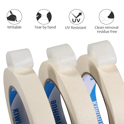 KIWIHUB White Painters Tape, DIY Crafting, Decoration and School Projects - Image 4