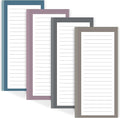 Utron 4 Pack Magnetic Notepads for Refrigerator, 50 Pages/Book Grocery List by Utron