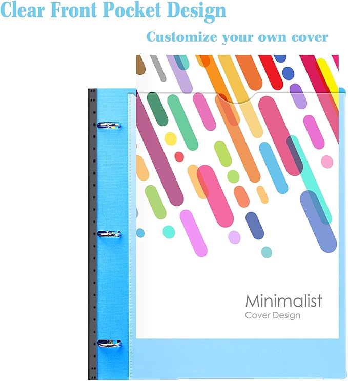 INFUN 1 Inch Telescoping 3 Ring Binder - Image 4