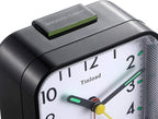Tinload Small Battery Operated Analog Travel Alarm Clock Silent Non Ticking - Image 4