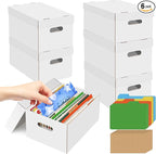 6Pack Greeting Card Organizer, Greeting Card Storage Box by HIMOMO