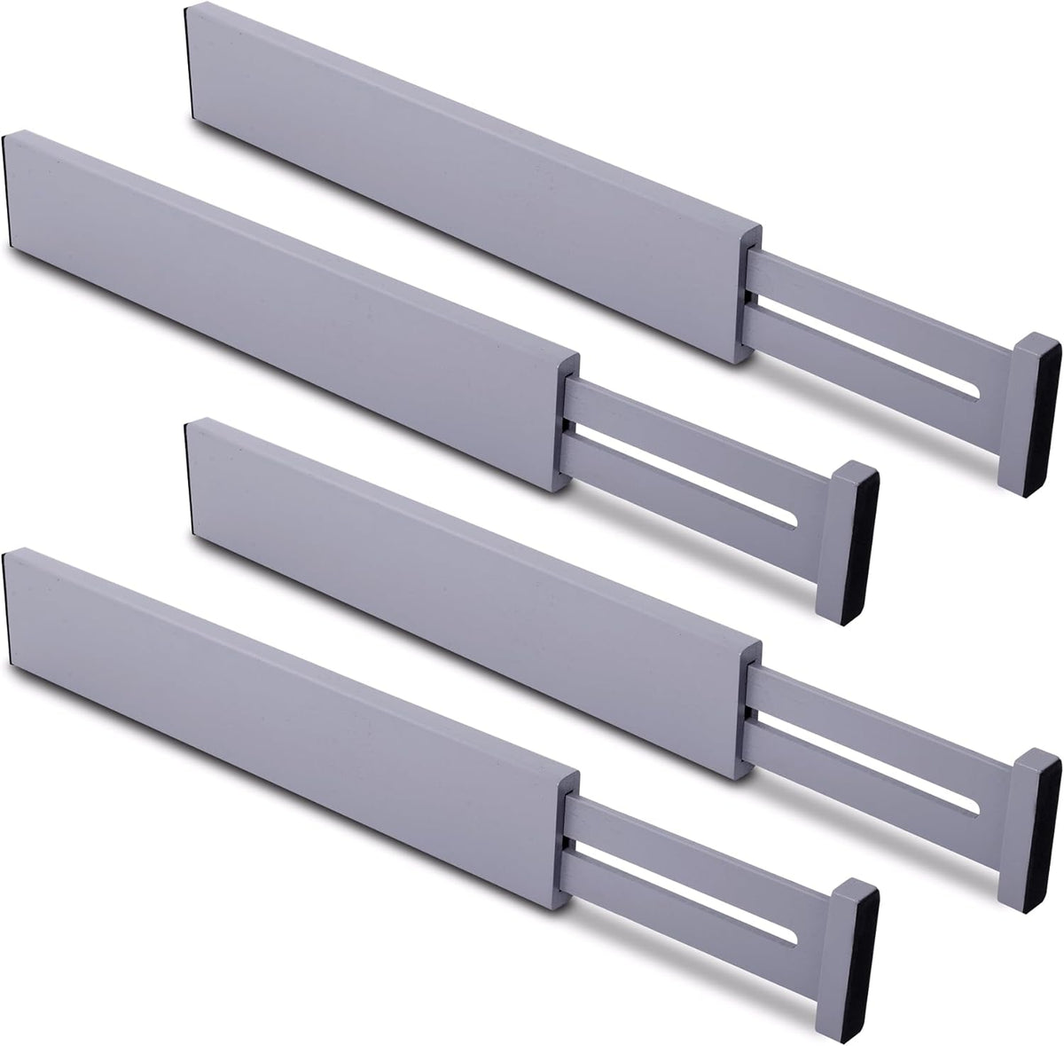 Utoplike Kitchen Drawer Dividers Large, Gray Drawers Organizers Adjustable