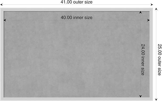 Amanti Art Silver Framed Magnetic Board 25x41 Large Vision Board - Image 2
