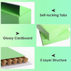 PHAREGE 12x9x4 inch Gift Shipping Boxes Bulk 20 Pack Green, Tab Lock Tuck Top - Image 4