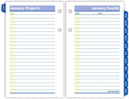 AT-A-GLANCE 2025 Desk Calendar Refill, Daily, 3-1/2" x 6", Standard, Loose-Leaf, QuickNotes (E5175025)