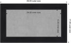 Amanti Art Black Framed Magnetic Board 17x29 Small Vision Board - Image 2