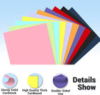 Cardstock 8.5 x 11, 10 Colors Colored Printer Paper 75 lb/200 gsm, 120 Sheets - Image 3