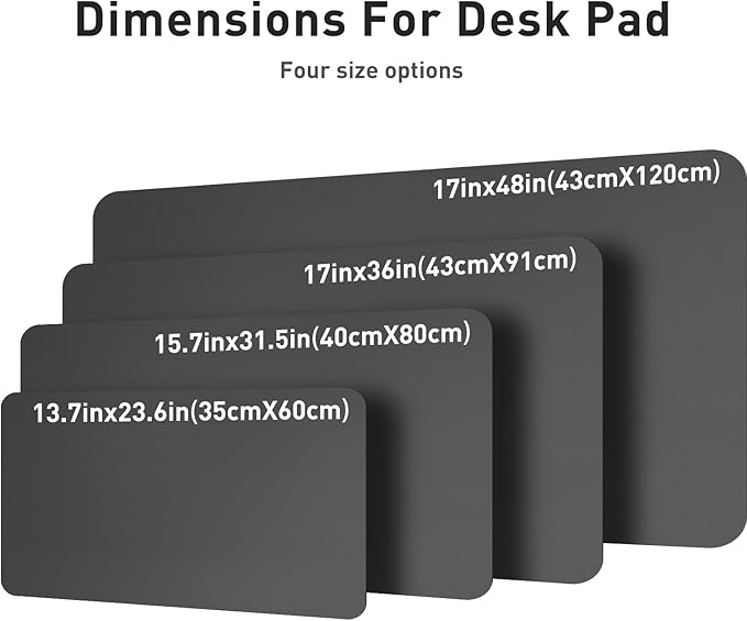 Aothia Leather Desk Pad Protector, Mouse Pad, Office Desk Mat, Non-Slip PU - Image 8