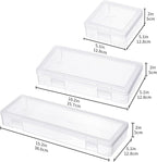 novelinks Stackable Plastic Clear Storage Box Containers - Image 3