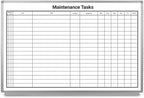 Maintenance Tasks Whiteboard by CreativeSafetySupply