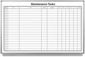 Maintenance Tasks Whiteboard 48" x 36" by CreativeSafetySupply