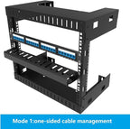 Jingchengmei 2 Pack of All Metal 1U Cable Management Horizontal Rack Mount - Image 2