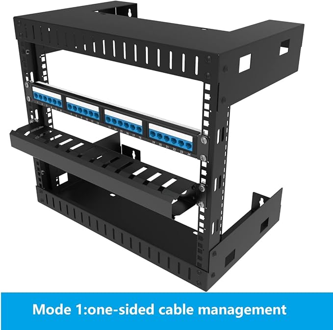 Jingchengmei 2 Pack of All Metal 1U Cable Management Horizontal Rack Mount - Image 2