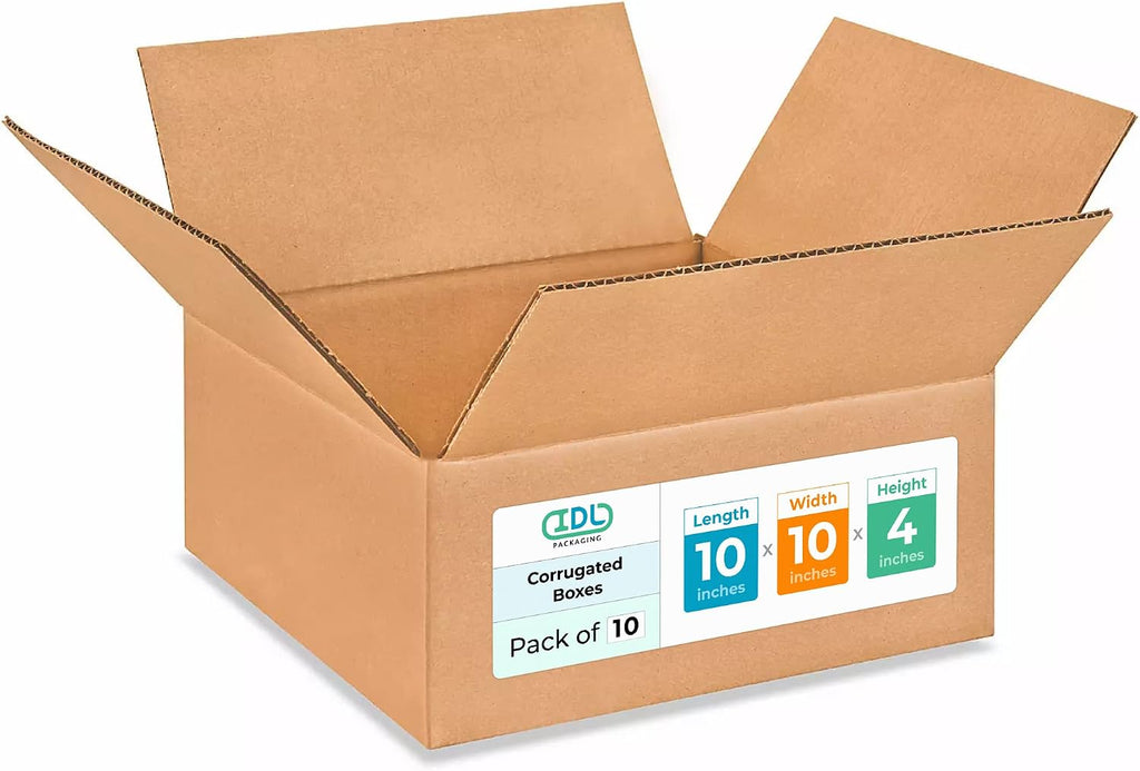 Medium Moving & Shipping Boxes 10x10x4 inches