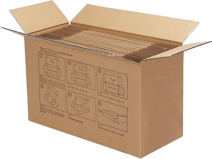 PHAREGE 9x6x3 inch Shipping Boxes Bulk 25 Pack Brown, Tab Lock Tuck Top Mailer - Image 7
