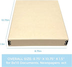 Lineco Museum Storage Box Tan, Archival Boxboard, Drop-Front Design - Image 2