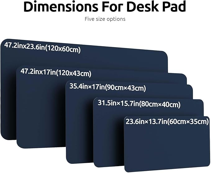 YSAGi Leather Desk Pad Protector, Office Desk Mat, Large Mouse Pad, Non-Slip PU - Image 4