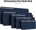 YSAGi Leather Desk Pad Protector, Office Desk Mat, Large Mouse Pad, Non-Slip PU - Image 4