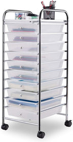 Giantex 10 Drawer Rolling Storage Cart Scrapbook Paper Office School Organizer by Giantex