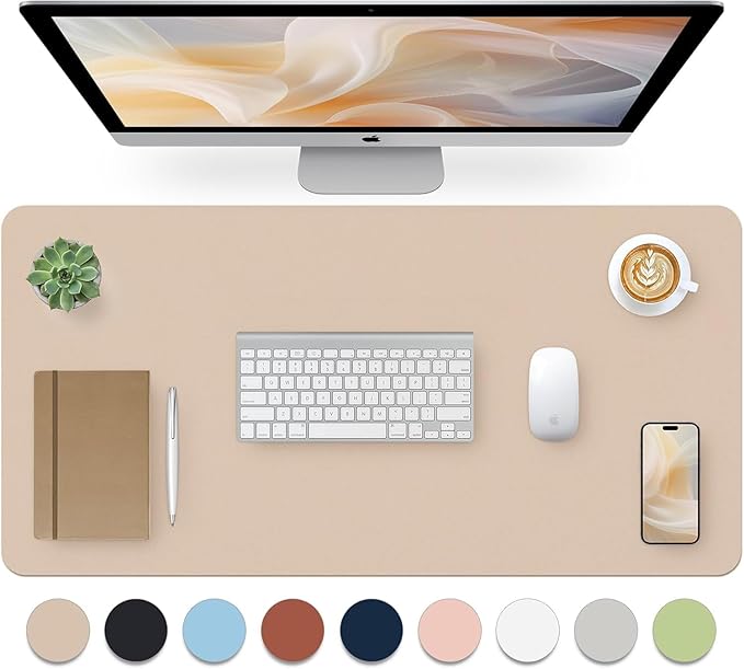 Bloss Beige Desk Mat 23.6" x 13.8", Desk Matt - Image 7