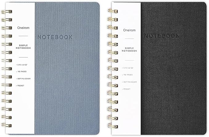 Spiral Notebook-5.75" x 8.125" College Ruled Journal by Oneirom