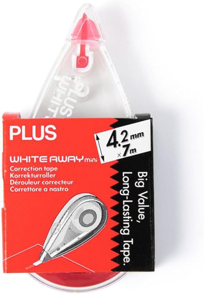 Plus Precision Correction Tape – 20-Pack, Smooth Instant Coverage, No Drying - Image 2