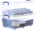 Superio Storage Bins with Lids, Stackable Totes, BPA Free, Odor Free, Organizer by Superio