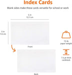 Amazon Basics Blank Index Cards, 10 Pack of 100 - Image 6