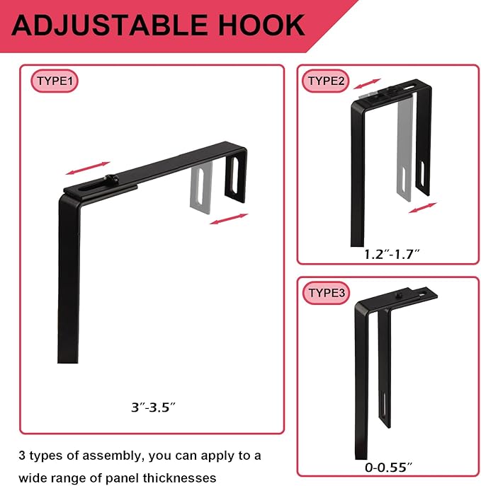 GDINDINFAN 6-Tier Hanging File Organizer Office Cubicle Accessories - Image 5