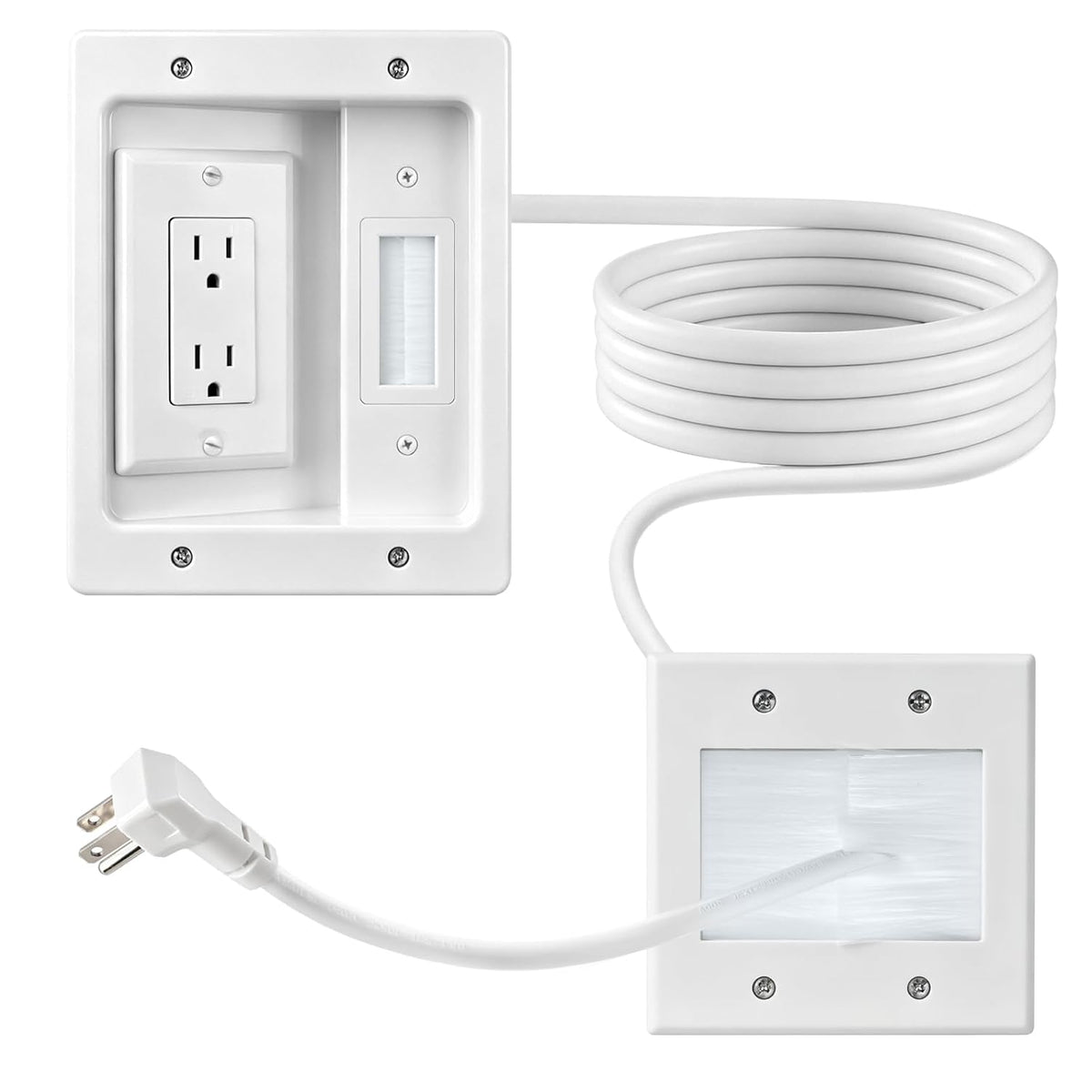 in Wall Cable Management Kit, TV Cable Hider Wall Kit, Hide Messy Wires, Rece...
