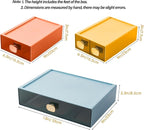 DETEIN Stackable Desk Drawer Organizer 13''x9''x3.3'' Desktop Paper Organizer - Image 2