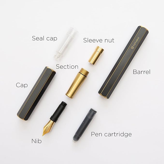 YSTUDIO Stunning Classic Revolve Fountain Pen, Schmidt Gilded Nib, Best Pen - Image 3