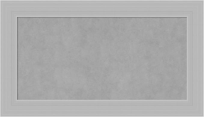 Amanti Art Silver Framed Magnetic Board 16x28 Small Vision Board by AmantiArt
