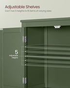 VASAGLE Floor Storage Cabinet, Freestanding Storage Unit - Image 6