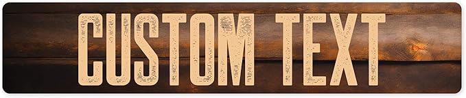 Custom Sign, Custom Street Sign, 11 Font Colors, 13 Font Styles, 4 Hole Options by MySignCenter