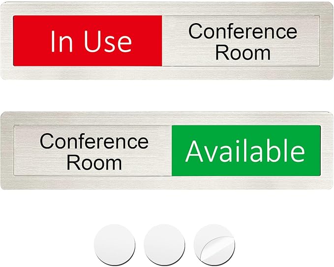 Conference in Use or Available Sign, Vacant Occupied Status by LoYinLo