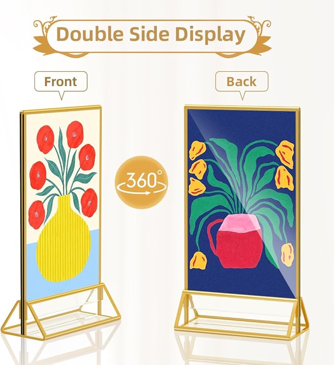 8.5 x 5.5 Acrylic Sign Holder - Image 4
