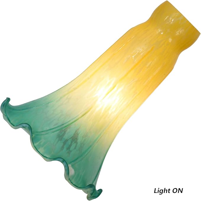 Bieye LS17 Lily Flower Blown Glass Lampshade - Image 2