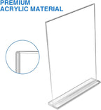 Daofary 26 Pack Acrylic Sign Holder 4 x 6 Clear Display Table Signs Stand - Image 6