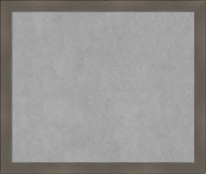 Amanti Art Grey Framed Magnetic Board 22x26 Medium Vision Board by AmantiArt