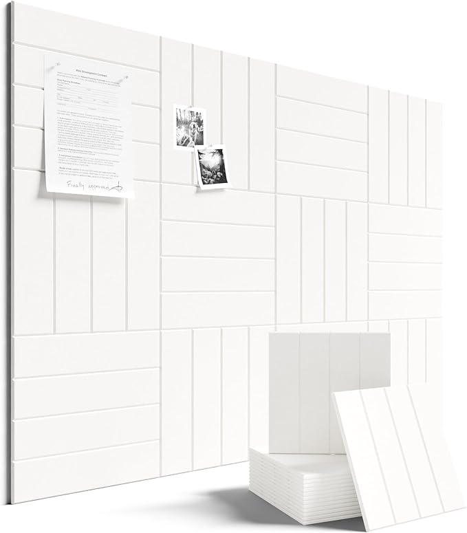 Fluxynara Felt Bulletin Board Tiles Large 48" x 36" Cork Board Alternative-12 by FLUXYNARA