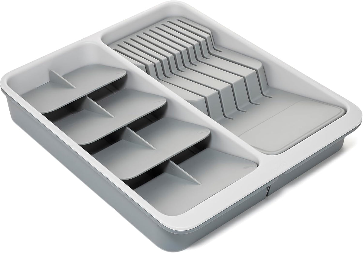 Joseph Joseph DrawerStore Expanding Tiered Flatware Cutlery Tray with Knife O...