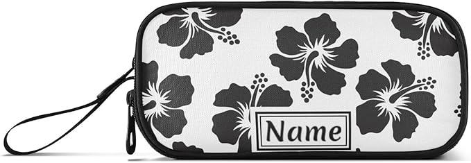 BOENLE Custom Tropical Hawaiian Hibiscus Flowers Pencil Case Box Boys Girls - Image 8