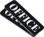 PATIKIL Office Sign, 2 Pack Acrylic 6"x2" Self Adhesive Door Sign Sticker by PATIKIL