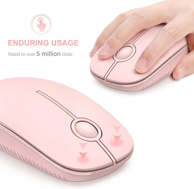 VssoPlor Wireless Mouse, 2.4G Slim Portable Computer Laptop Mouse - Image 3