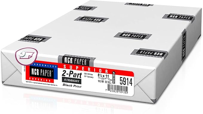 NextDayLabels - Superior Carbon-less NCR, Pre Collated Paper, 500 Sheets Per by NextDayLabels