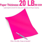MAGECUBIKU Colored Copy paper 8.5X11 Inches, 140 Sheets 20 lb/80GSM 7 Colors - Image 3